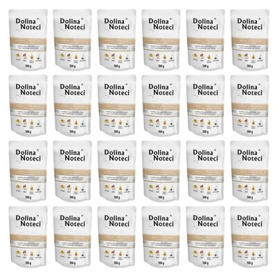 Karma dla psa DOLINA NOTECI Premium z gęsią, ziemniakami i jabłkiem 24 x 100 g