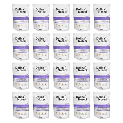 Karma dla psa DOLINA NOTECI Premium bogata w wątróbkę z królika z ozorami z jelenia 20 x 100 g