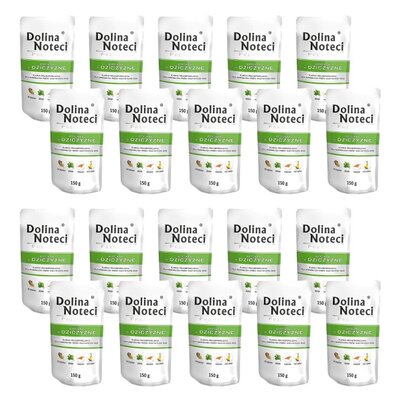 Karma dla psa DOLINA NOTECI Premium bogata w dziczyznę 20 x 150 g