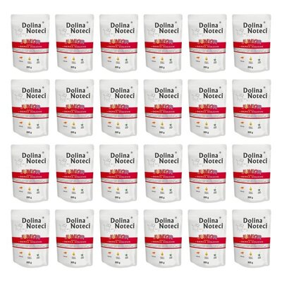 Karma dla psa DOLINA NOTECI Premium Junior Serca Wołowe 24 x 300 g