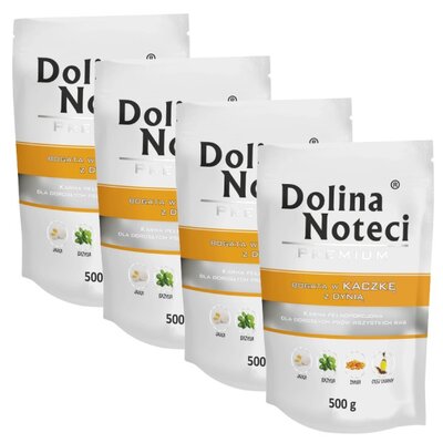 Karma dla psa DOLINA NOTECI Premium Kaczka z dynią 4 x 500 g