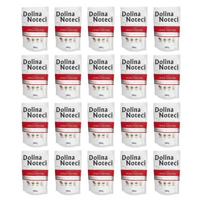 Karma dla psa DOLINA NOTECI Premium bogata w wołowinę 20 x 500 g