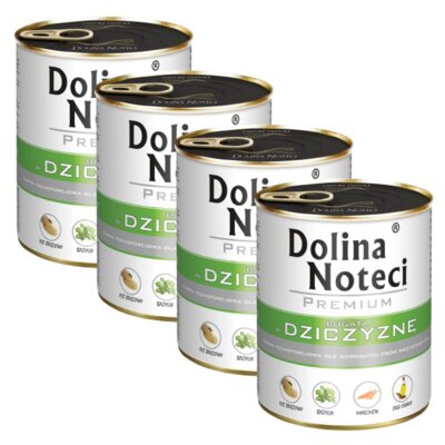 Karma dla psa DOLINA NOTECI Premium Dziczyzna 4 x 800 g