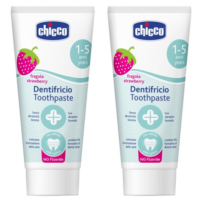 Pasta do zębów CHICCO Truskawka 1+ 50 ml 2 szt.
