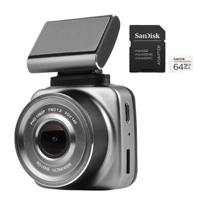 Wideorejestrator GÖTZE & JENSEN DC805 + Karta pamięci SANDISK microSDXC 64GB
