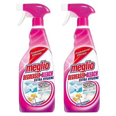 Płyn odtłuszczająco-wybielający MEGLIO 2 x 750 ml