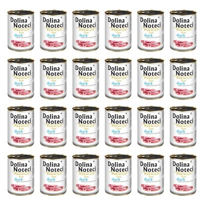 Karma dla psa DOLINA NOTECI Premium Pure bogata w kaczkę 24 x 400 g