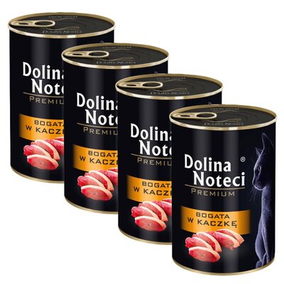 Karma dla kota DOLINA NOTECI Premium Kaczka 4 x 400 g