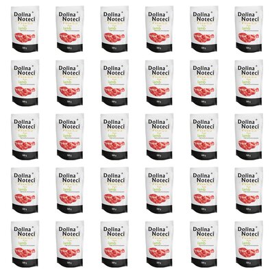 Karma dla psa DOLINA NOTECI Premium Pure bogata w jagnięcinę 30 x 500 g