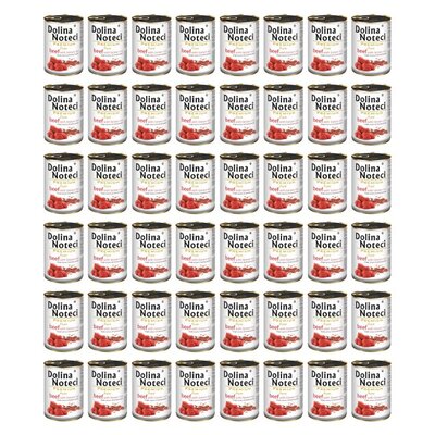 Karma dla psa DOLINA NOTECI Premium Pure bogata w wołowinę z ryżem 48 x 400 g