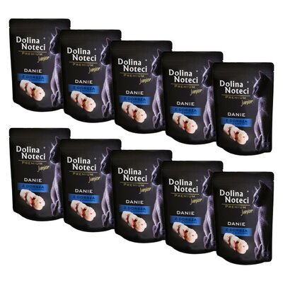 Karma dla kota DOLINA NOTECI Premium Junior Danie z dorsza z sardynką 10 x 85 g
