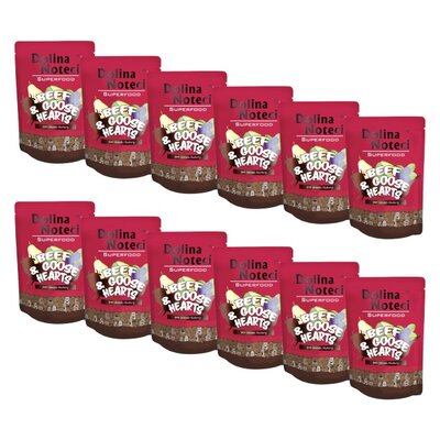 Karma dla psa DOLINA NOTECI Superfood Wołowina i serca gęsi 12 x 300 g