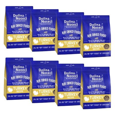Karma dla kota suszona DOLINA NOTECI Superfood z indyka 8 x 1 kg
