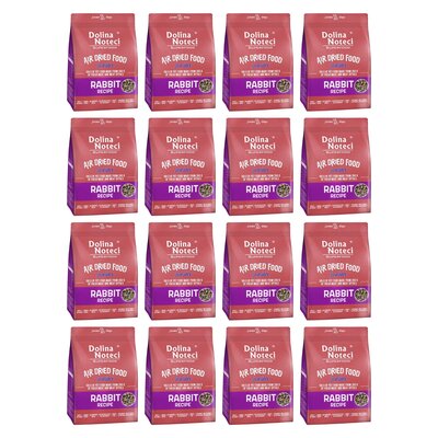 Karma dla psa suszona DOLINA NOTECI Superfood Junior Danie z królika 16 x 1 kg