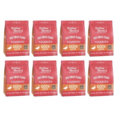 Karma dla psa suszona DOLINA NOTECI Superfood Danie z kaczki 8 x 1 kg