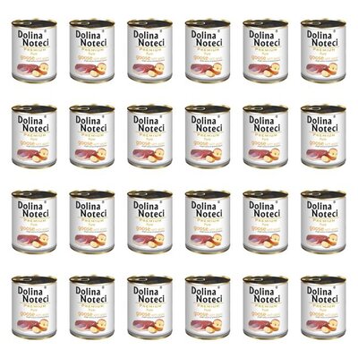 Karma dla psa DOLINA NOTECI Premium Pure bogata w gęś z jabłkiem 24 x 800 g