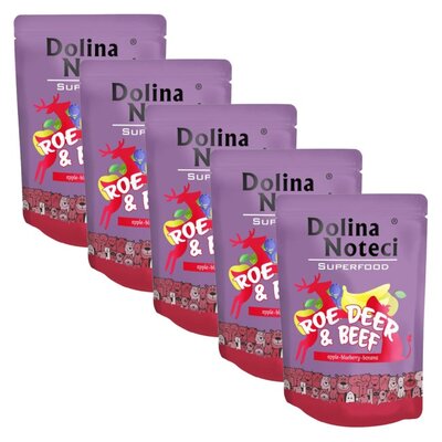 Karma dla psa DOLINA NOTECI Superfood z sarną i wołowiną 5 x 300 g
