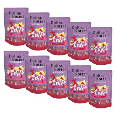 Karma dla psa DOLINA NOTECI Superfood z sarną i wołowiną 10 x 300 g