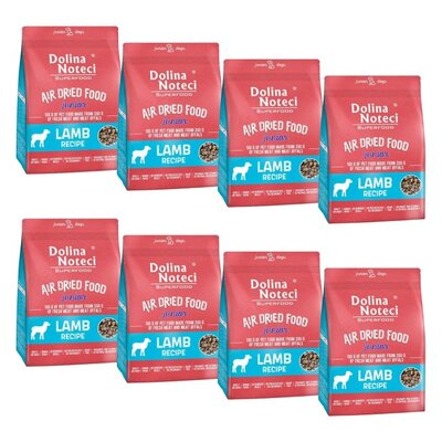 Karma dla psa suszona DOLINA NOTECI Superfood Junior Danie z jagnięciny 8 x 1 kg