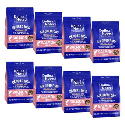 Karma dla kota suszona DOLINA NOTECI Superfood Sterilised z łososia 8 x 1 kg