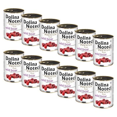 Karma dla psa DOLINA NOTECI Premium Pure bogata w dziczyznę 12 x 400 g