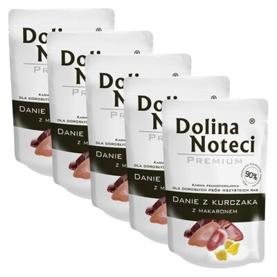 Karma dla psa DOLINA NOTECI Premium Danie z kurczaka z makaronem 5 x 300 g