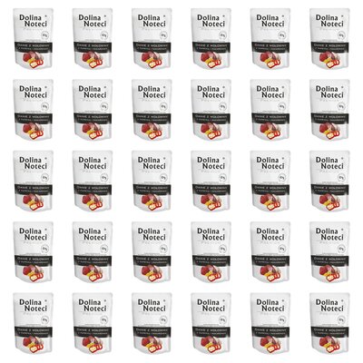 Karma dla psa DOLINA NOTECI Premium Danie z wołowiny z papryką i makaronem 30 x 300 g