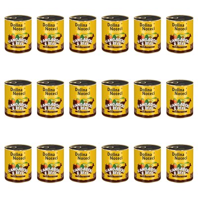 Karma dla psa DOLINA NOTECI Superfood z kangurem i wołowiną 18 x 800 g