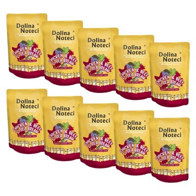 Karma dla kota DOLINA NOTECI Superfood z kurczakiem z wołowiną i doradą 10 x 85 g