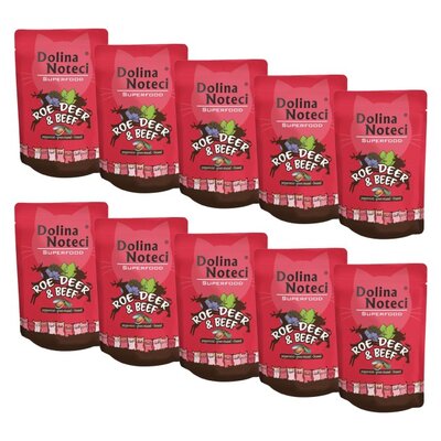 Karma dla kota DOLINA NOTECI Superfood z sarną i wołowiną 10 x 85 g
