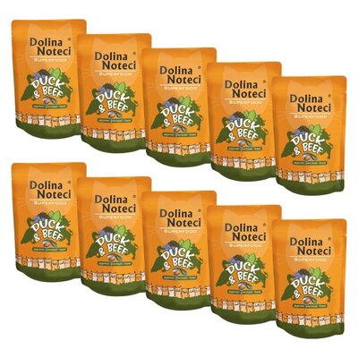 Karma dla kota DOLINA NOTECI Superfood z kaczką i wołowiną 10 x 85 g