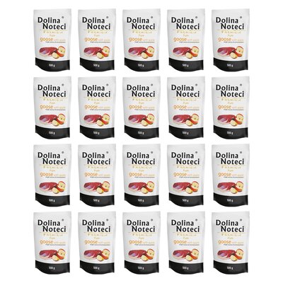 Karma dla psa DOLINA NOTECI Premium Pure bogata w gęś z jabłkiem 20 x 500 g