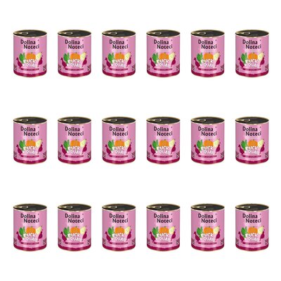 Karma dla psa DOLINA NOTECI Superfood z kaczką i przepiórką 18 x 800 g