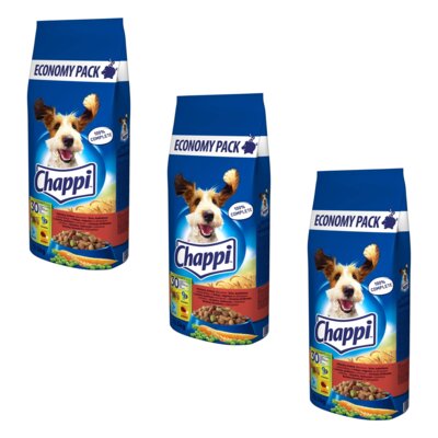 Karma dla psa CHAPPI Wołowina z drobiem 3 x 13.5 kg