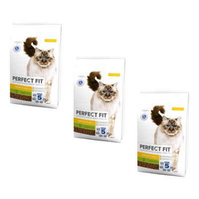 Karma dla kota PERFECT FIT Sensitive Indyk 3 x 7 kg