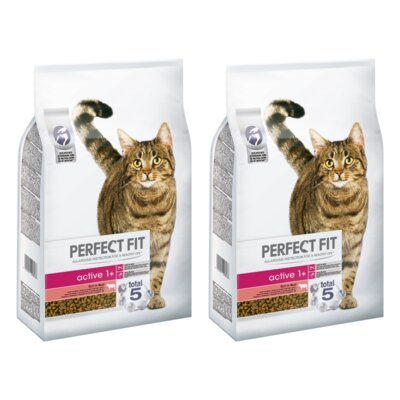 Karma dla kota PERFECT FIT Active Wołowina 2 x 7 kg