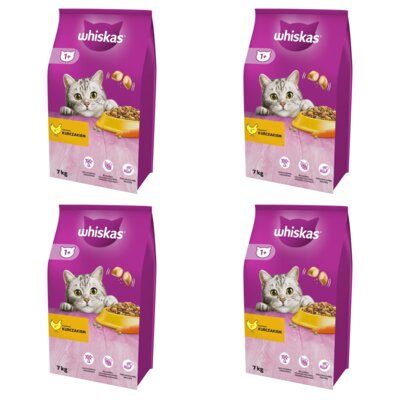 Karma dla kota WHISKAS Kurczak 4 x 7 kg