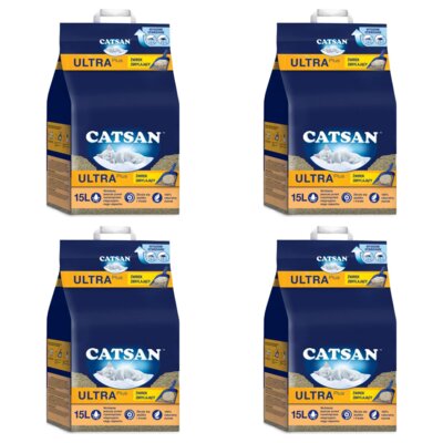 Żwirek dla kota CATSAN Ultra 4 x 15 l