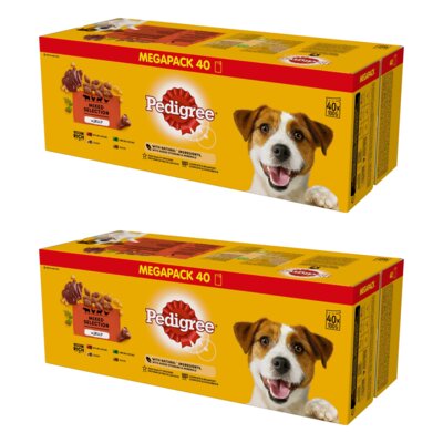 Karma dla psa PEDIGREE Adult Mix smaków w galaretce (80 x 100 g)