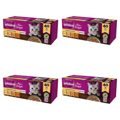 Karma dla kota WHISKAS Drobiowe Smaki (160 x 85 g)