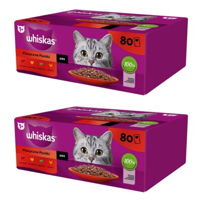 Karma dla kota WHISKAS Mix Smaków (160 x 85 g)
