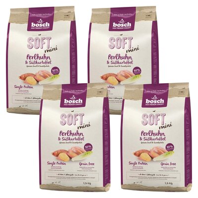 Karma dla psa BOSCH Soft Mini Perliczka i bataty 4 x 2.5 kg