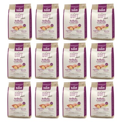 Karma dla psa BOSCH Soft Mini Perliczka i bataty 12 x 2.5 kg