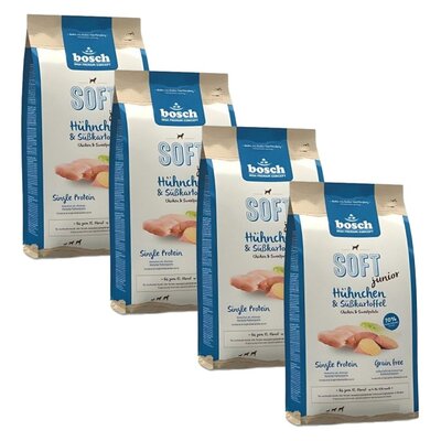 Karma dla psa BOSCH Soft Junior Kurczak z batatami 4 x 2.5 kg