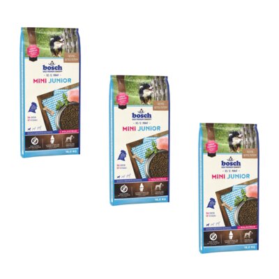 Karma dla psa BOSCH Mini Junior 3 x 15 kg
