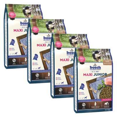 Karma dla psa BOSCH Maxi Junior Drób 4 x 3 kg