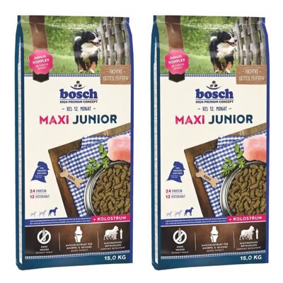 Karma dla psa BOSCH Maxi Junior Drób 2 x 15 kg