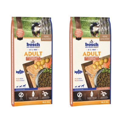 Karma dla psa BOSCH Adult Łosoś z ziemniakami 2 x 15 kg