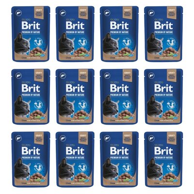Karma dla kota BRIT Premium By Nature Sterilised Wątróbka 12 x 100 g