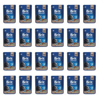 Karma dla kota BRIT Premium By Nature Sterilised Wątróbka 24 x 100 g